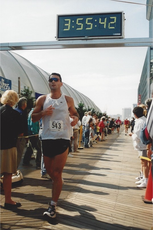 Sheepdog says, "I was running!"