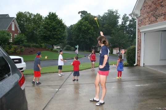 Actual warning on sparklers: "Flamable.  Do Not Put in Mouth."