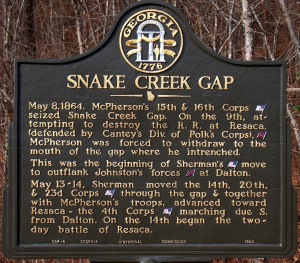 Snake Creek Gap Sign